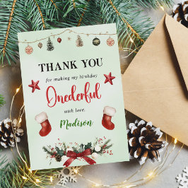 Strumpf Weihnachten Winter Geburtstagsparty Dankeskarte