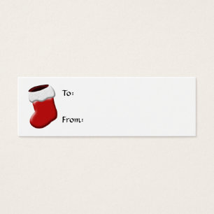 Strumpf Weihnachtsgeschenk-Tag
