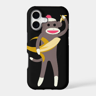 Strumpfaffe mit Bananenschwertern