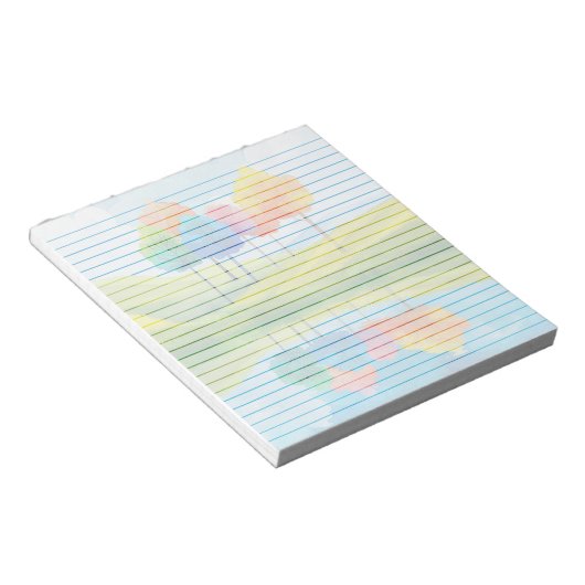 Strumpfbäume gegerbt - 5,5" x 6" Notepad Notizblock (angewinkelt)