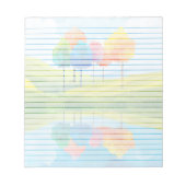 Strumpfbäume gegerbt - 5,5" x 6" Notepad Notizblock (Vorderseite)