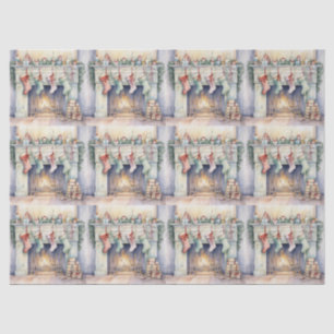 Strümpfe, die durch das Feuer hungen Seidenpapier