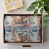 Strümpfe, die durch das Feuer hungen Seidenpapier (Geschenk)