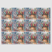 Strümpfe, die durch das Feuer hungen Seidenpapier (Vorderseite)