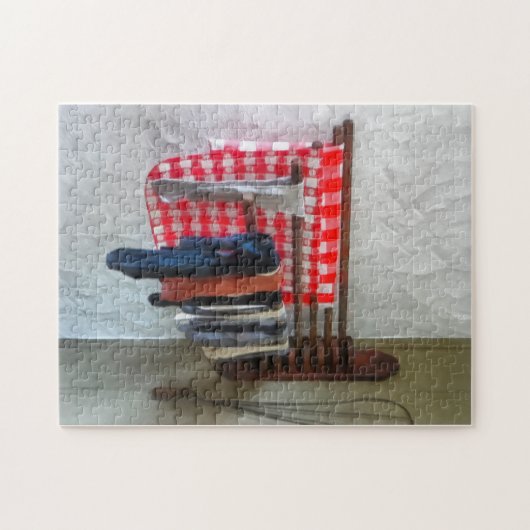 Strümpfe, die sich trocken machen puzzle (Horizontal)