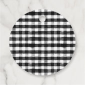 Strümpfe in Rot und Weiß Geschenkanhänger (Rückseite)