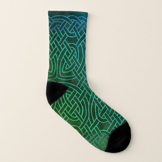 Strümpfe keltischer Knoten Socken (Rechts - Außen)
