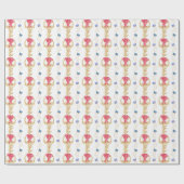 Strümpfe und Garland Geschenkpapier (Flach)