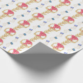 Strümpfe und Garland Geschenkpapier (Ecke)