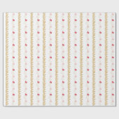 Strümpfe und Garland Geschenkpapier (Flach)