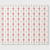 Strümpfe und Garland Geschenkpapier (Flach)