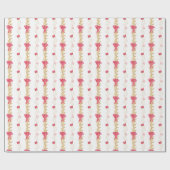 Strümpfe und Garland Geschenkpapier (Flach)