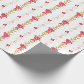 Strümpfe und Garland Geschenkpapier (Ecke)