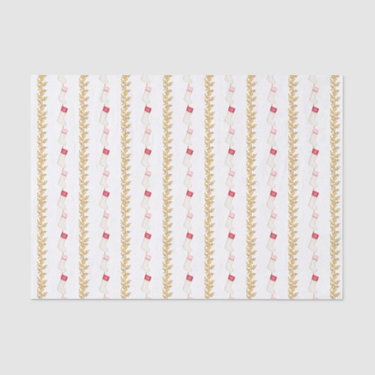 Strümpfe und Garland Seidenpapier (Vorderseite)