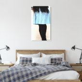 Strümpfe und lange Haare Leinwanddruck (Insitu (Schlafzimmer))
