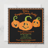 Strumpfhalter-Kürbiskrötenkostüm-Party Einladung (Vorderseite)