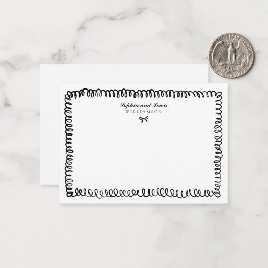 Strumpfhosen Mitteilungskarte (Vorderseite/Rückseite Beispiel)