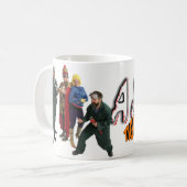 Strumpfhosen und Kämpfe: Asche warf voll Tasse! Kaffeetasse (Vorderseite Links)