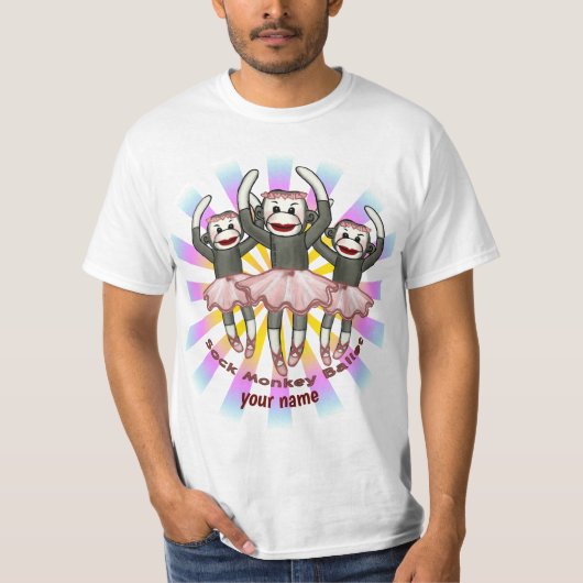 Strumpfmonkey-Ballett T-Shirt (Vorderseite)