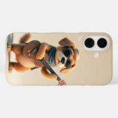 Strumpfpaws: Adorable Hundegitarre Case-Mate iPhone Hülle (Rückseite (Horizontal))