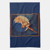 Strumpfwaren und schöne Frauen auf dem Mond der 19 Küchentuch (Vertikal)