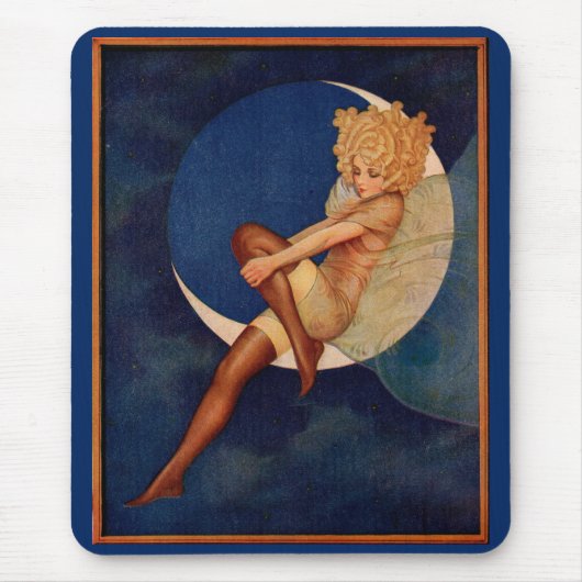 Strumpfwaren und schöne Frauen auf dem Mond der 19 Mousepad (Vorne)