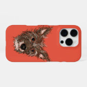 struppige Welpen iPhone Hülle (Rückseite (Horizontal))
