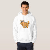 Struppiger orangefarbener Welpe Hoodie (Vorne ganz)