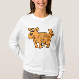 Struppiger orangefarbener Welpe T-Shirt