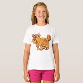 Struppiger orangefarbener Welpe T-Shirt (Vorne ganz)