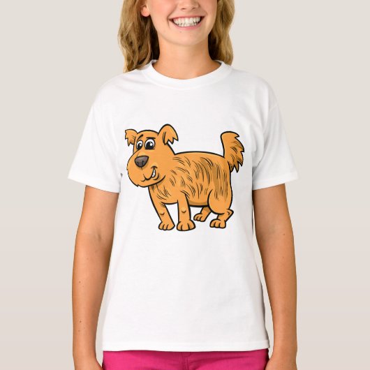 Struppiger orangefarbener Welpe T-Shirt (Vorderseite)