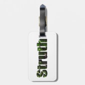 Struth! Aussie Slang Word, Gepäckanhänger (Rückseite vertikal)