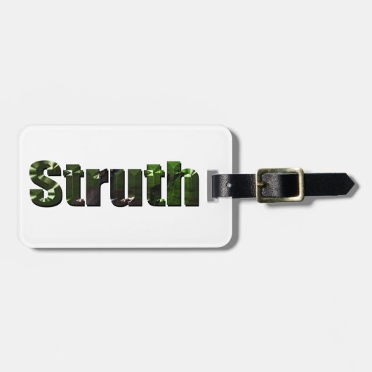 Struth ! Aussie Slang Wort, Gepäckanhänger (Vorderseite horizontal)