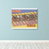Struthers, Ohio - Große Buchstabenszenen Leinwanddruck (Insitu (Holzboden))