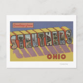 Struthers, Ohio - Große Buchstabenszenen Postkarte (Vorderseite)
