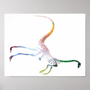 Struthiomimus-Skelett Poster