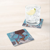 Strut'n' Get up Rechteckiger Pappuntersetzer (Vor Ort)