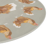 Strutting Brown Hens Schneidebrett (Ecke)