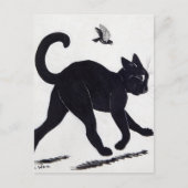 Strutting Tom Cat von Louis Wain Postkarte (Vorderseite)