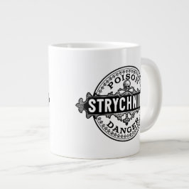 Strychnin Vintag Style Poison Label Jumbo-Tasse