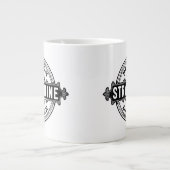 Strychnin Vintag Style Poison Label Jumbo-Tasse (Vorderseite)