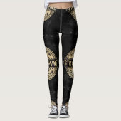 Strychnin Vintag Style Poison Label Leggings (Vorderseite)