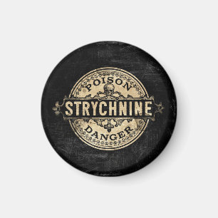 Strychnin Vintag Style Poison Label Magnet