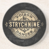Strychnin Vintag Style Poison Label Untersetzer (Vorne)