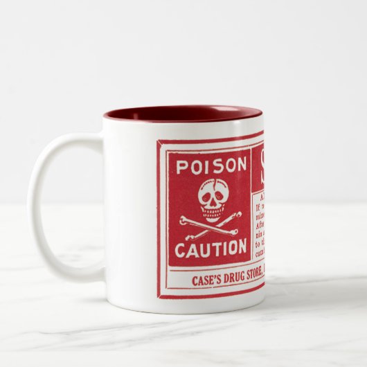 Strychnine-Gift-Tasse Zweifarbige Tasse (Links)