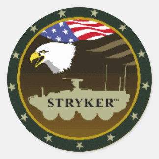 stryker_logo runder aufkleber