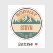 Stryn, Norge Norwegen Aufkleber (Blatt)