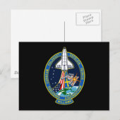 STS 116-Mission-Patch Postkarte (Vorne/Hinten)