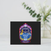 STS 117-Mission-Patch Postkarte (Stehend Vorderseite)