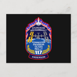 STS 117-Mission-Patch Postkarte